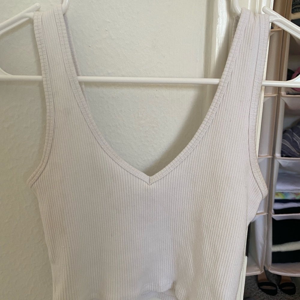 White crop top from Garage
